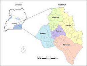 map of kampala city in Uganda